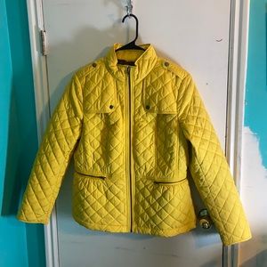 Talbots yellow coat large